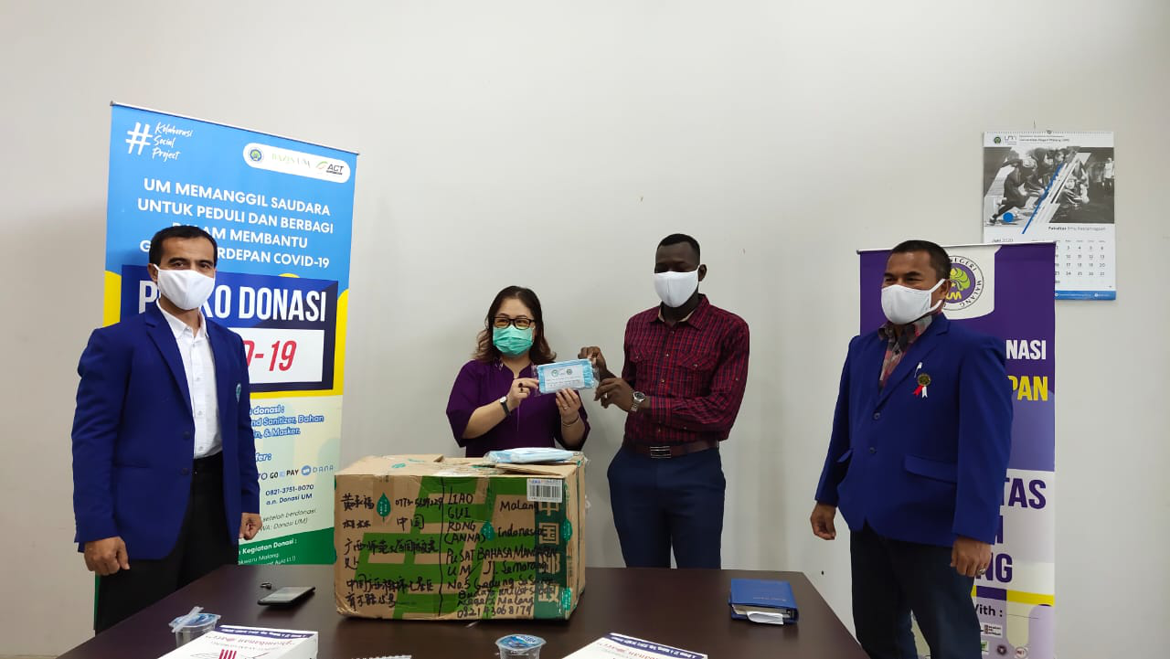 Penerimaan Bantuan Masker, Upaya Pencegahan COVID-19 Bersama