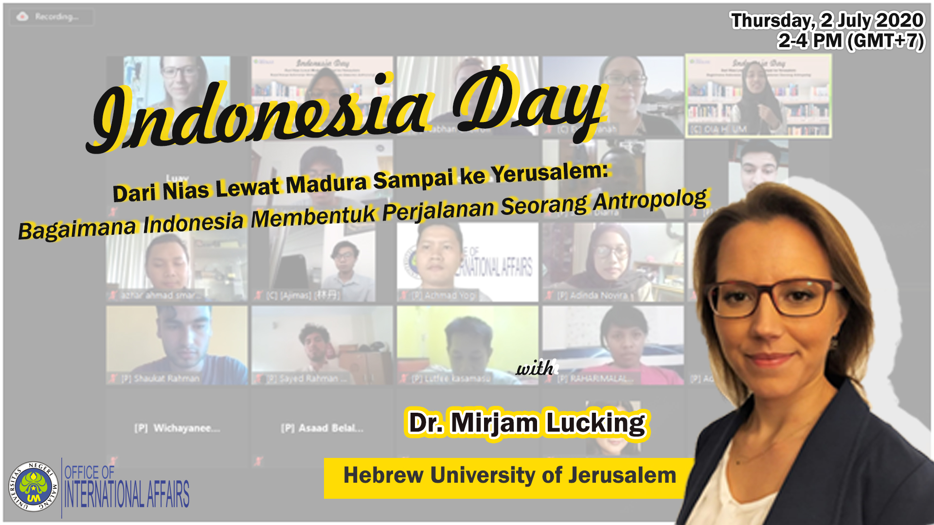 Indonesia Day From Nias via Madura to Jerusalem: How Indonesia Shapes an Anthropologist’s Trip