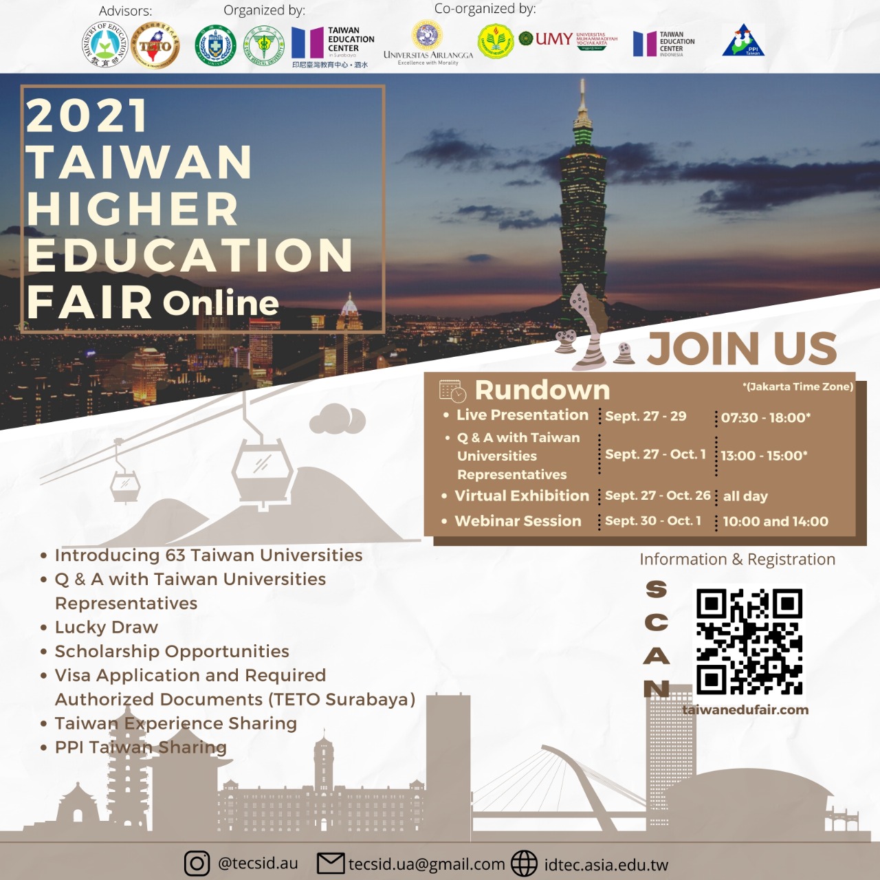Taiwan Higher Education Fair (THEF) Online 2021