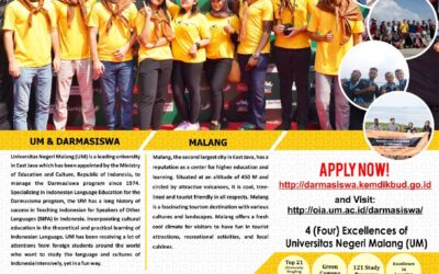 Darmasiswa Scholarship 2024 at Universitas Negeri Malang (UM)