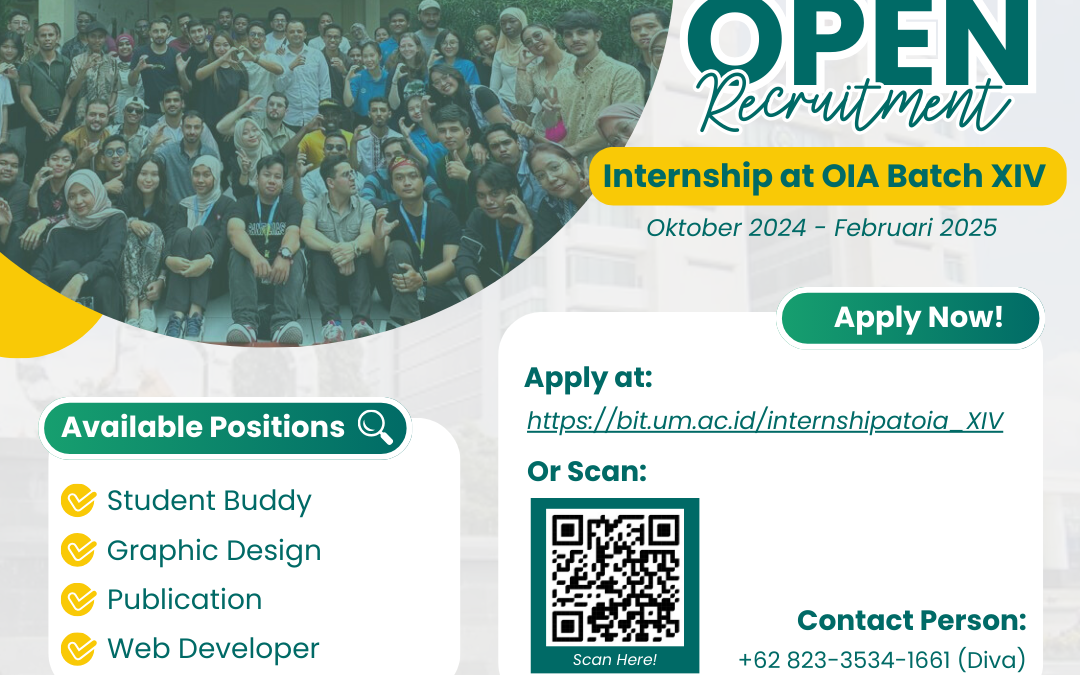 Open Recruitment: Internship at OIA UM Batch XIV